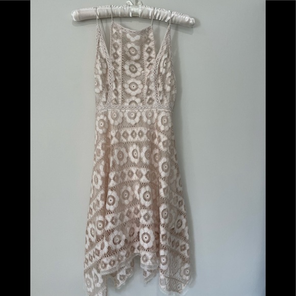 Free People Dresses & Skirts - Free People Ivory Lace Dress Sz 0